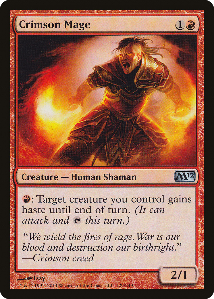 Crimson Mage (M12-129) - Magic 2012 Foil | Grognard Games