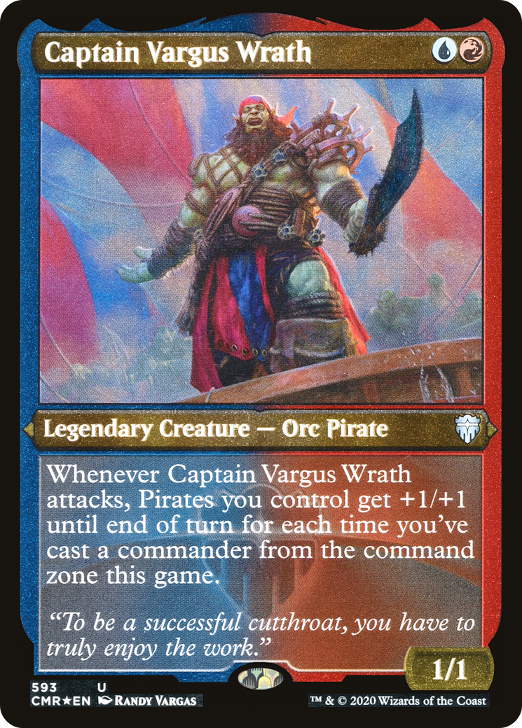 Captain Vargus Wrath (Etched) [Commander Legends] | Grognard Games