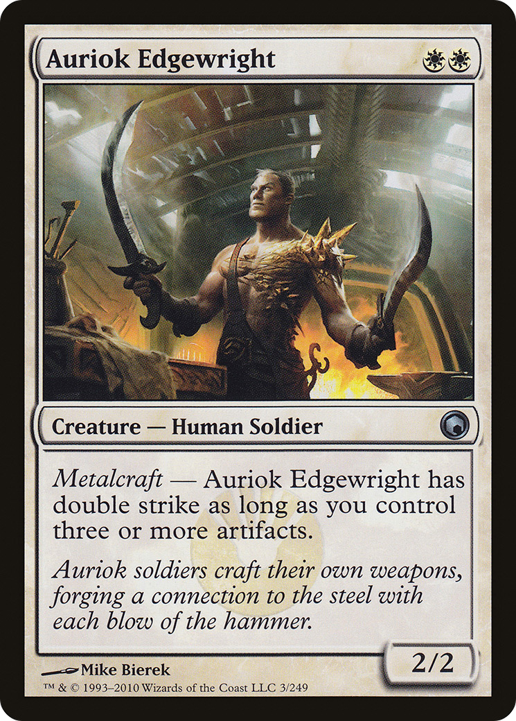 Auriok Edgewright (SOM-003) - Scars of Mirrodin Foil | Grognard Games