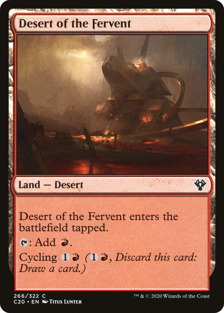 Desert of the Fervent [Commander 2020] | Grognard Games