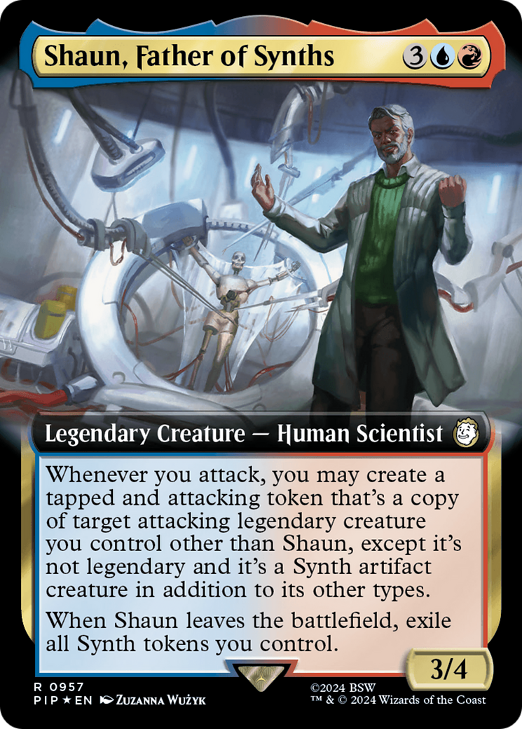 Shaun, Father of Synths (Extended Art) (Surge Foil) [Fallout] | Grognard Games