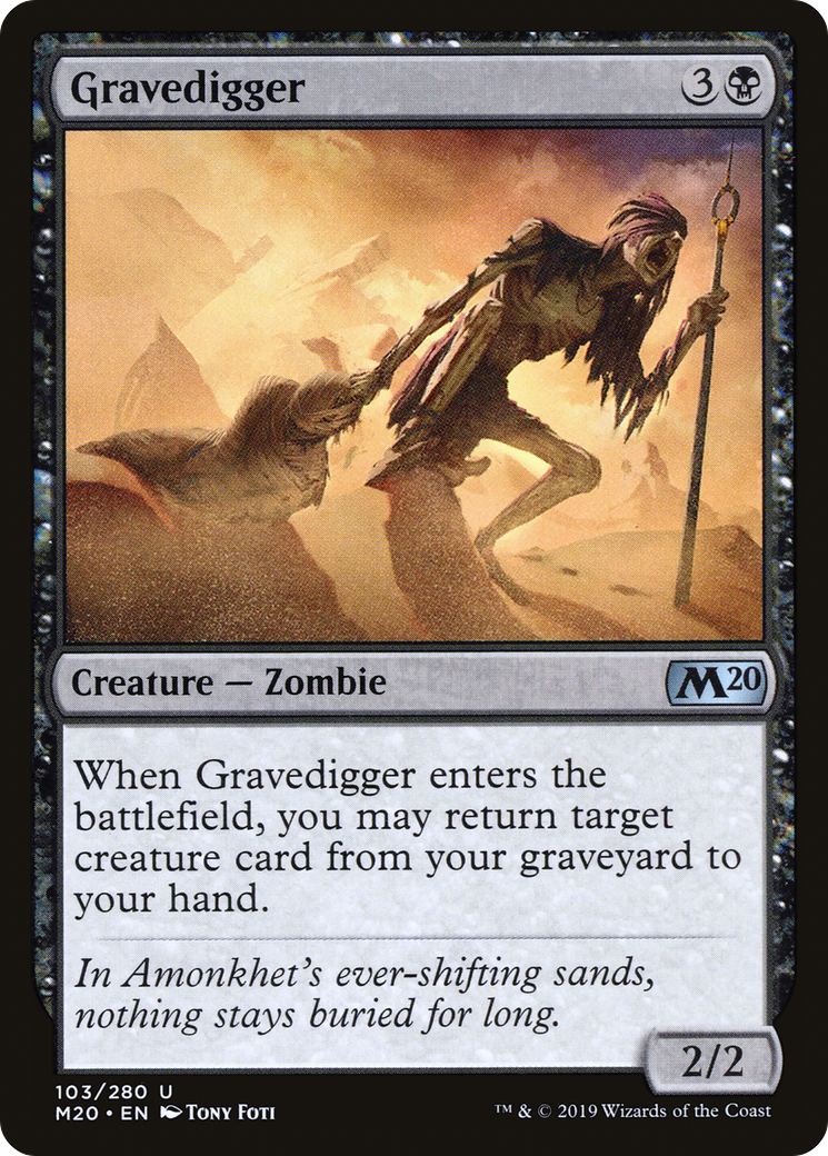 Gravedigger [Core Set 2020] | Grognard Games