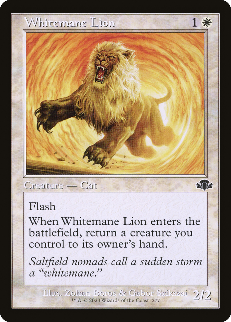 Whitemane Lion (Retro) [Dominaria Remastered] | Grognard Games