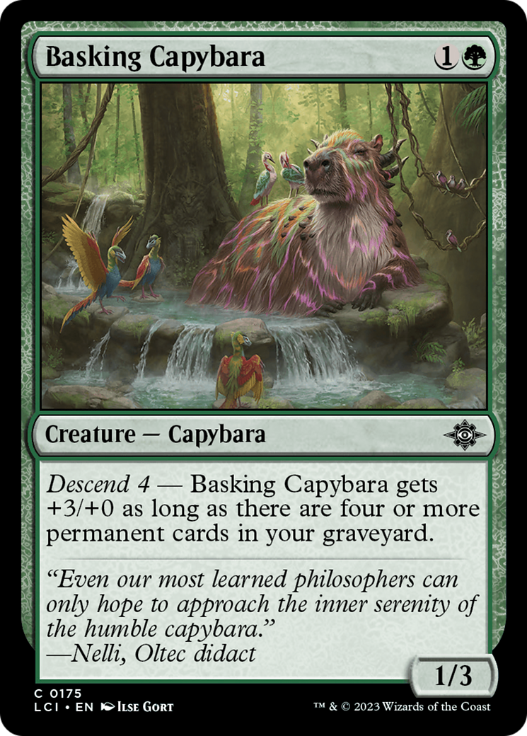 Basking Capybara [The Lost Caverns of Ixalan] | Grognard Games