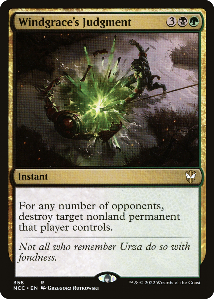 Windgrace's Judgment [Streets of New Capenna Commander] | Grognard Games