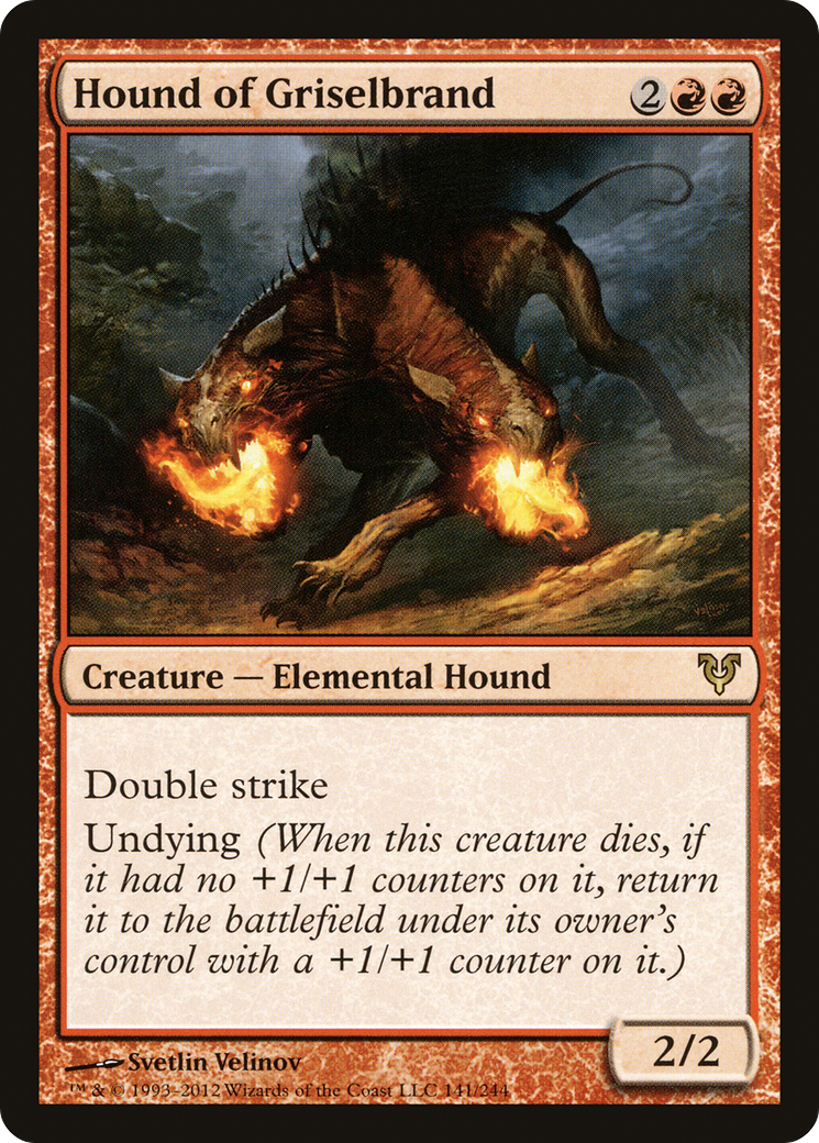 Hound of Griselbrand (AVR-141) - Avacyn Restored Foil | Grognard Games