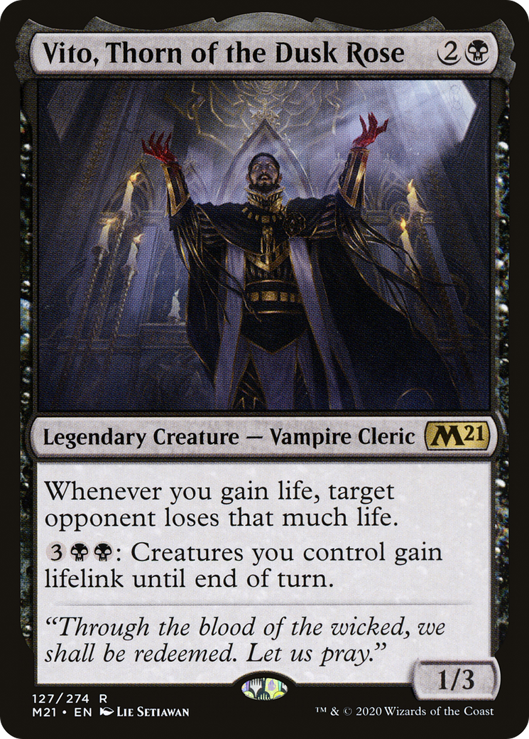 Vito, Thorn of the Dusk Rose [Core Set 2021] | Grognard Games