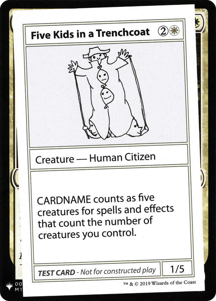 Five Kids in a Trenchcoat [Mystery Booster Playtest Cards] | Grognard Games