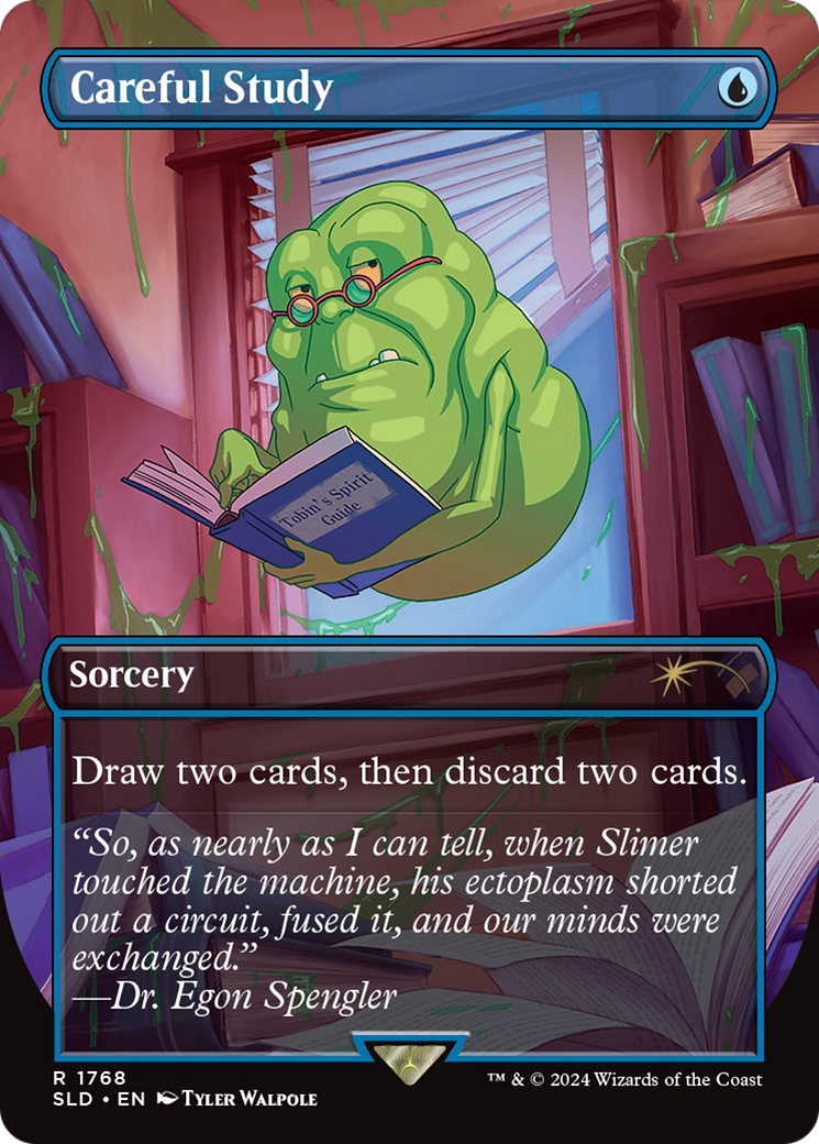 Careful Study (SLD-1768) - Secret Lair Drop (Borderless) Foil | Grognard Games