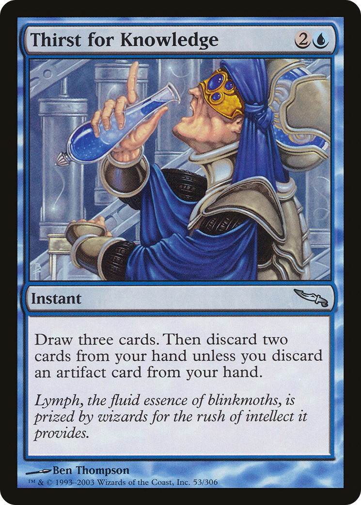 Thirst for Knowledge [Mirrodin] | Grognard Games