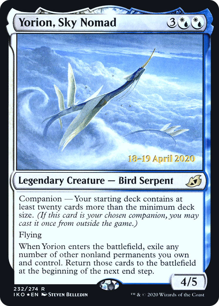 Yorion, Sky Nomad  [Ikoria: Lair of Behemoths Prerelease Promos] | Grognard Games