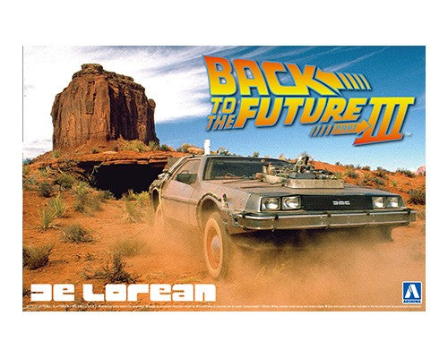 Aoshima 1/24: Back To The Future DELOREAN from PART III & RAILROAD Version | Grognard Games