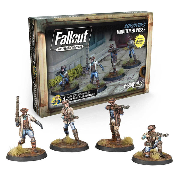 Fallout: Wasteland Warfare Models - Survivors: Minutemen Posse | Grognard Games