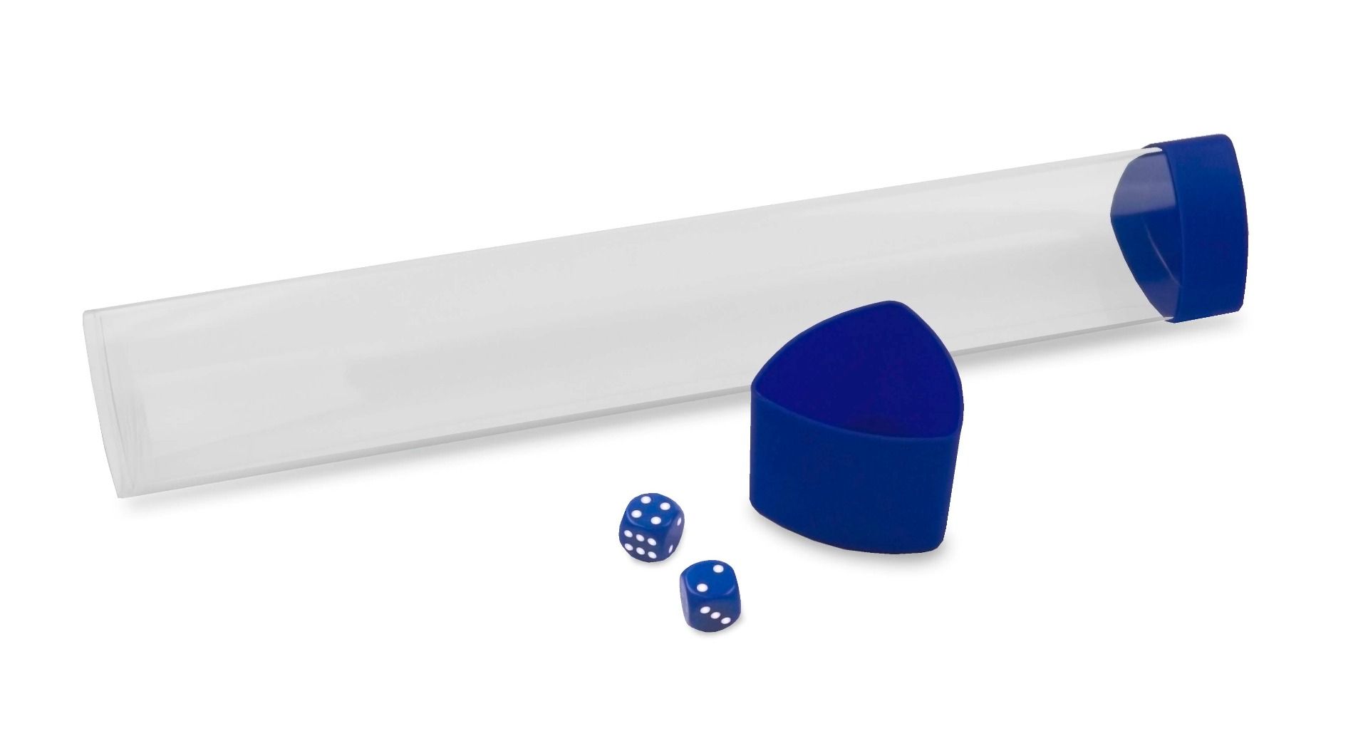 Playmat Tube with Dice Cap - Blue | Grognard Games