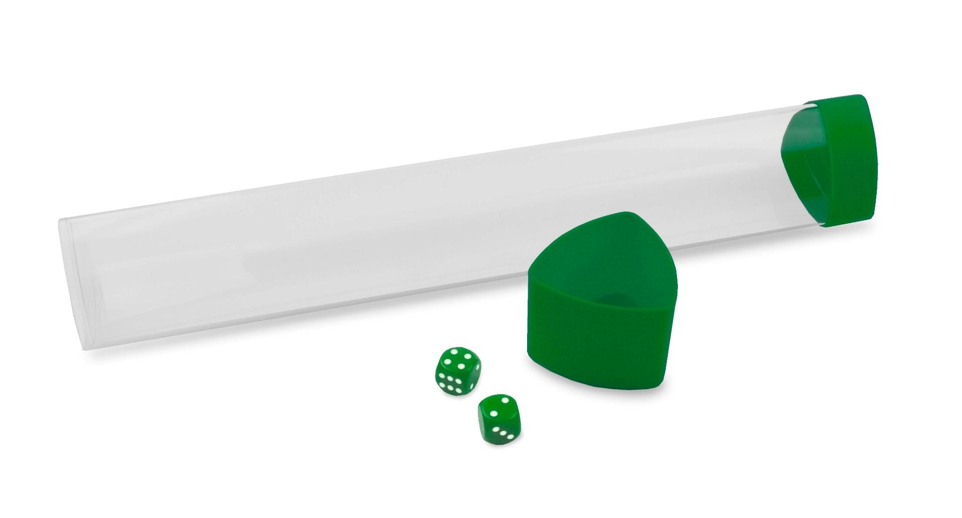 Playmat Tube with Dice Cap - Green | Grognard Games