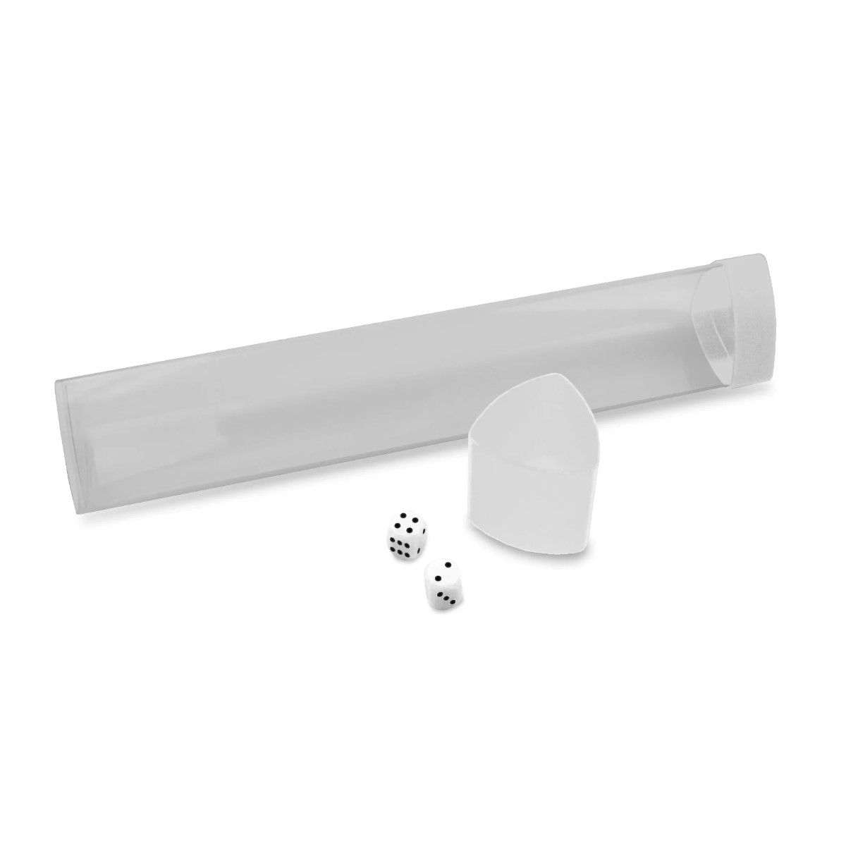 Playmat Tube with Dice Cap - White | Grognard Games