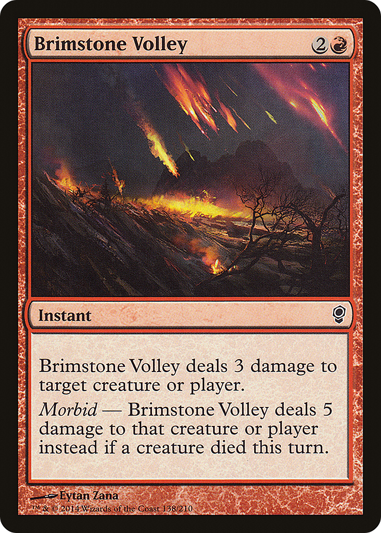 Brimstone Volley (CNS-138) - Conspiracy Foil | Grognard Games