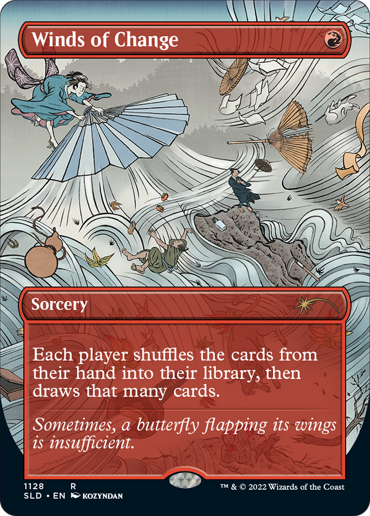 Winds of Change (Borderless) [Secret Lair Drop Series] | Grognard Games