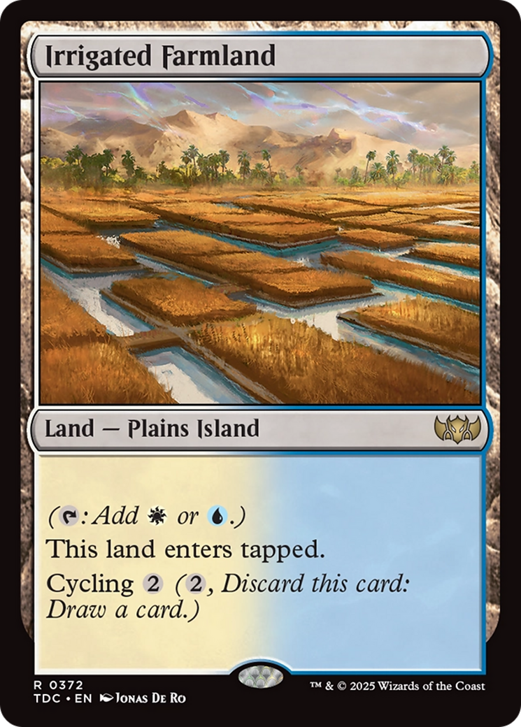 Irrigated Farmland [Tarkir: Dragonstorm Commander] | Grognard Games