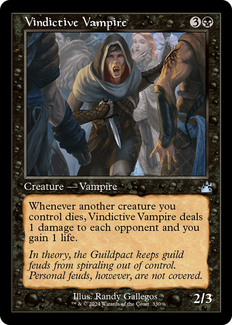Vindictive Vampire (Retro Frame) [Ravnica Remastered] | Grognard Games