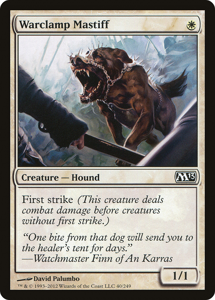 Warclamp Mastiff (M13-040) - Magic 2013 Foil | Grognard Games