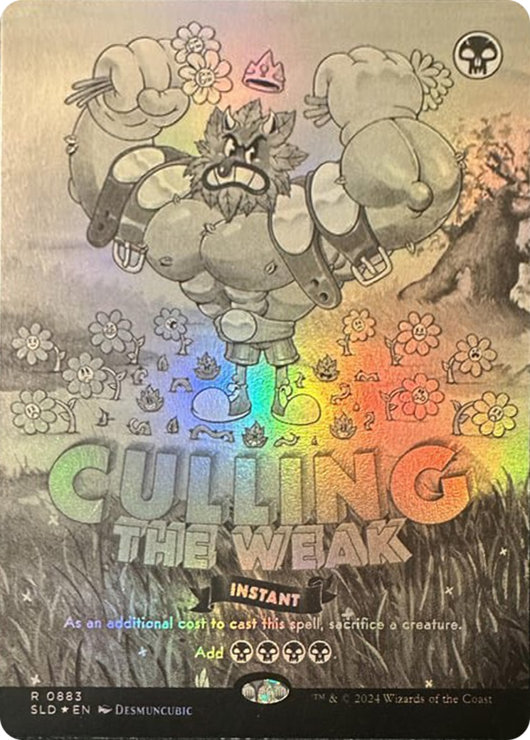 Culling the Weak (Black & White Foil) [Secret Lair Drop Series] | Grognard Games