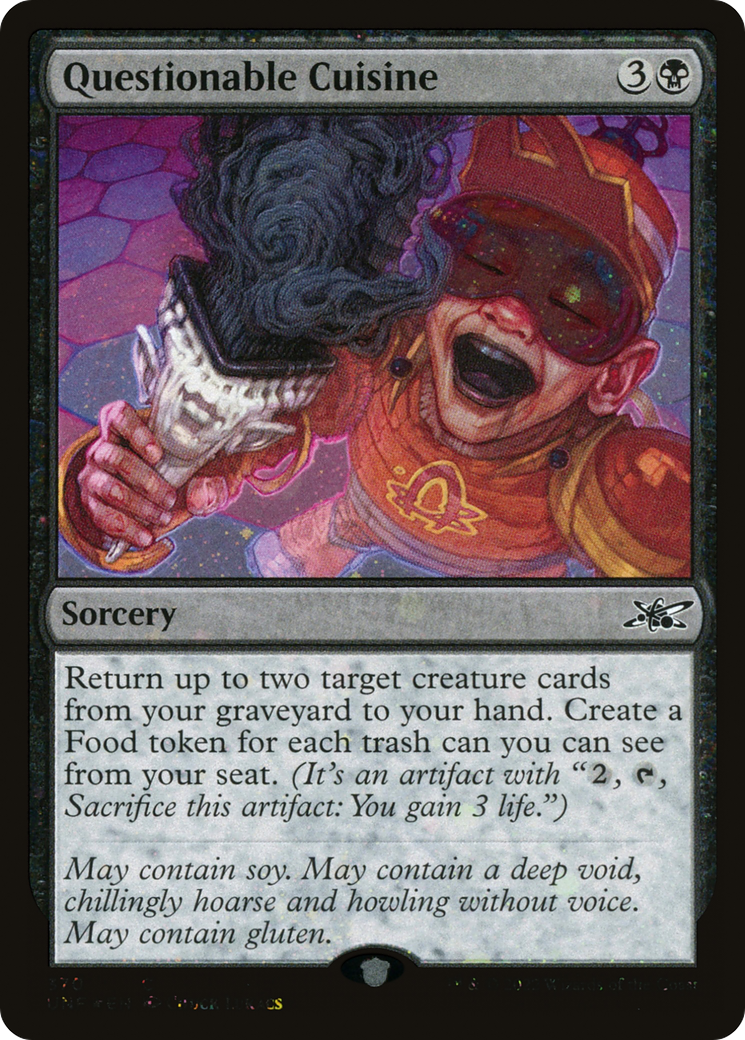 Questionable Cuisine (Galaxy Foil) [Unfinity] | Grognard Games
