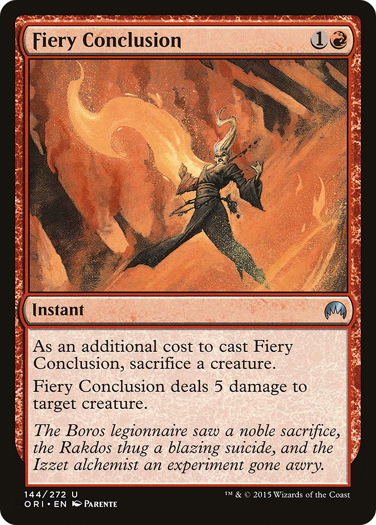 Fiery Conclusion (ORI-144) - Magic Origins | Grognard Games