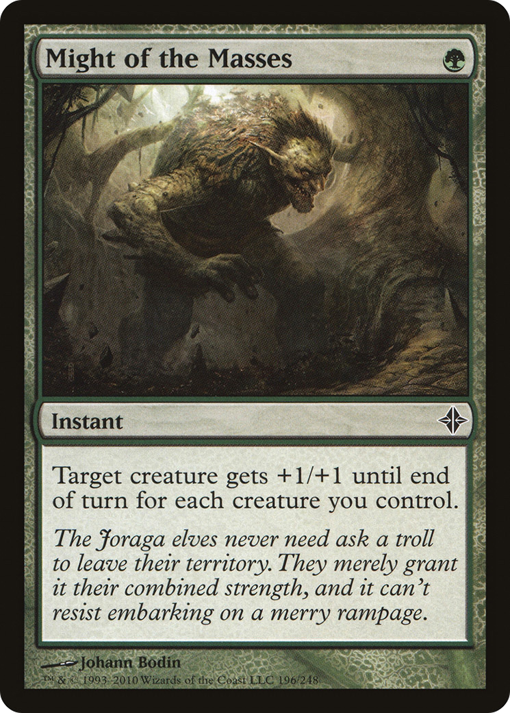 Might of the Masses (ROE-196) - Rise of the Eldrazi Foil | Grognard Games