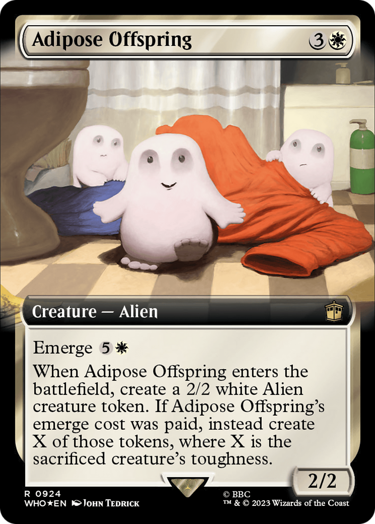 Adipose Offspring (Extended Art) (Surge Foil) [Doctor Who] | Grognard Games