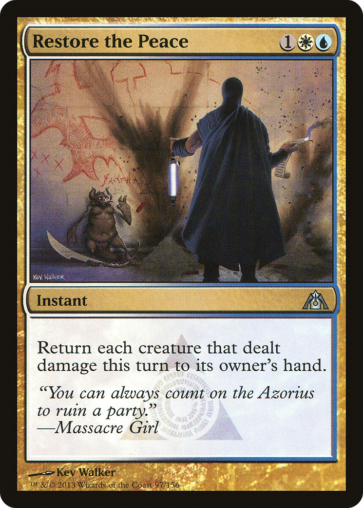 Restore the Peace (DGM-097) - Dragon's Maze Foil | Grognard Games