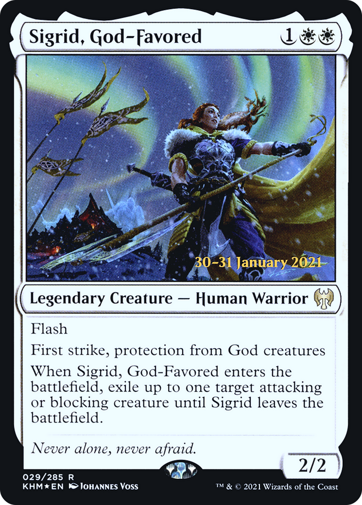 Sigrid, God-Favored [Kaldheim Prerelease Promos] | Grognard Games