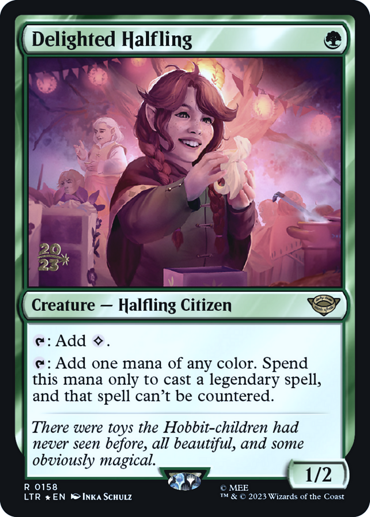Delighted Halfling [The Lord of the Rings: Tales of Middle-Earth Prerelease Promos] | Grognard Games