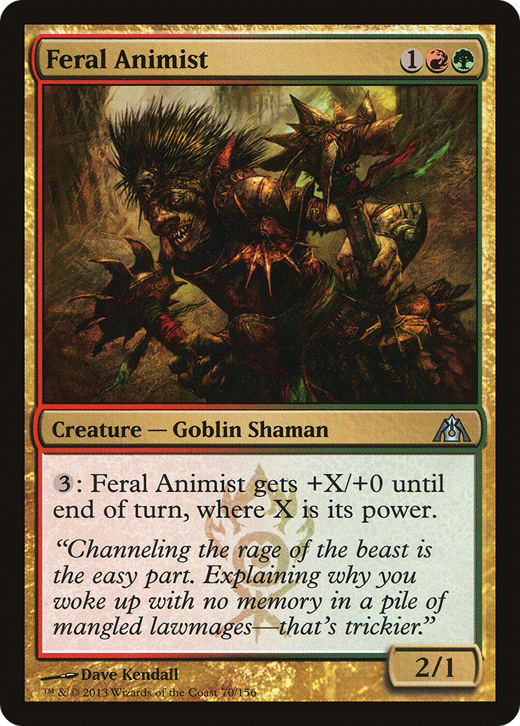 Feral Animist (DGM-070) - Dragon's Maze Foil | Grognard Games