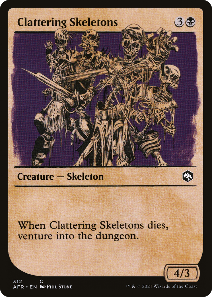 Clattering Skeletons (Showcase) [Dungeons & Dragons: Adventures in the Forgotten Realms] | Grognard Games