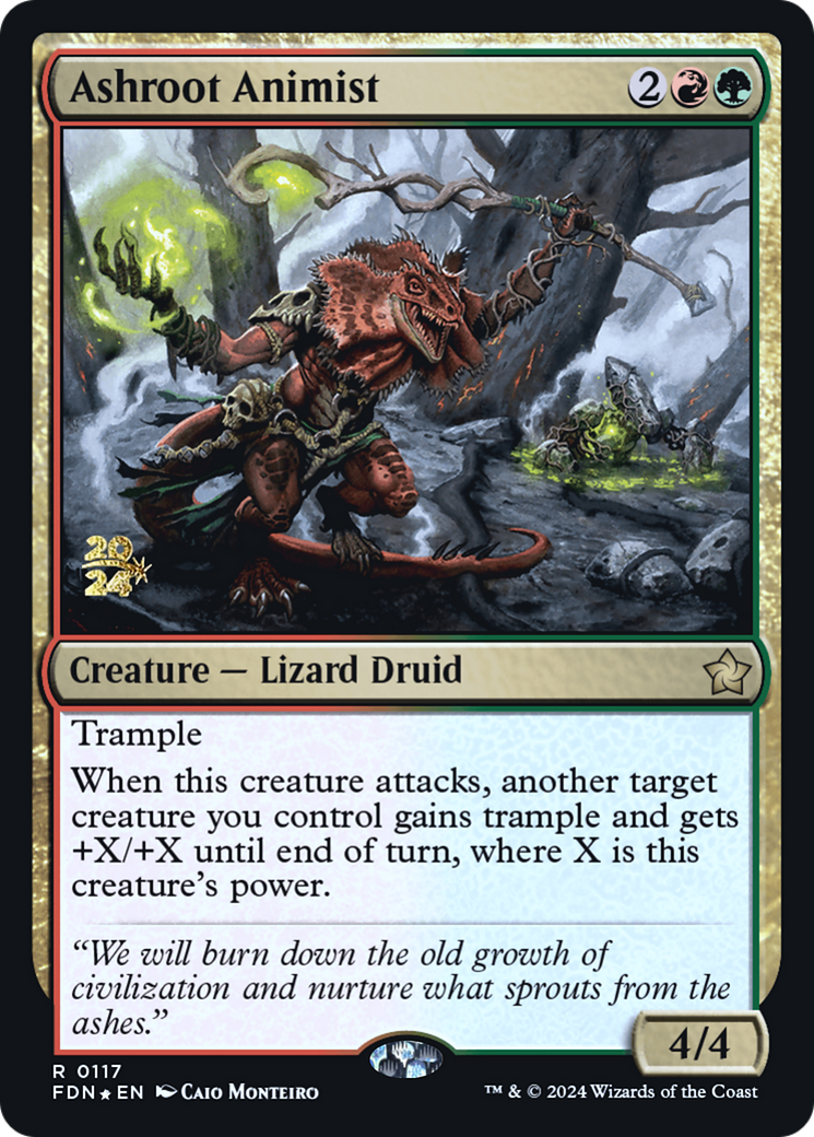 Ashroot Animist [Foundations Prerelease Promos] | Grognard Games
