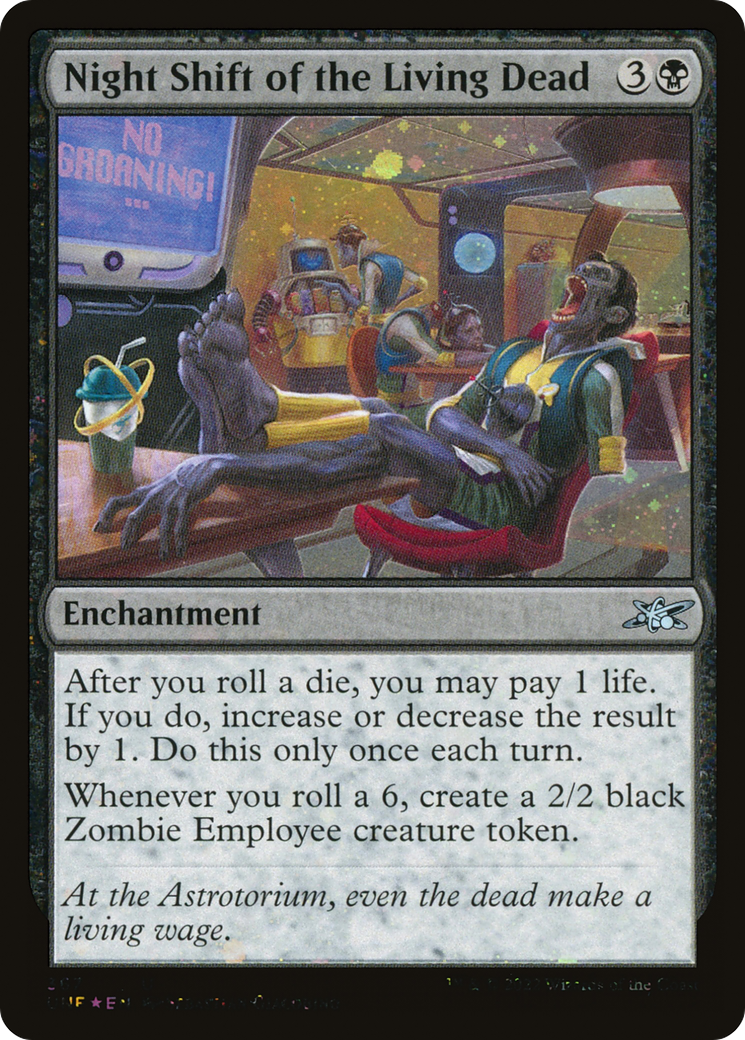 Night Shift of the Living Dead (Galaxy Foil) [Unfinity] | Grognard Games