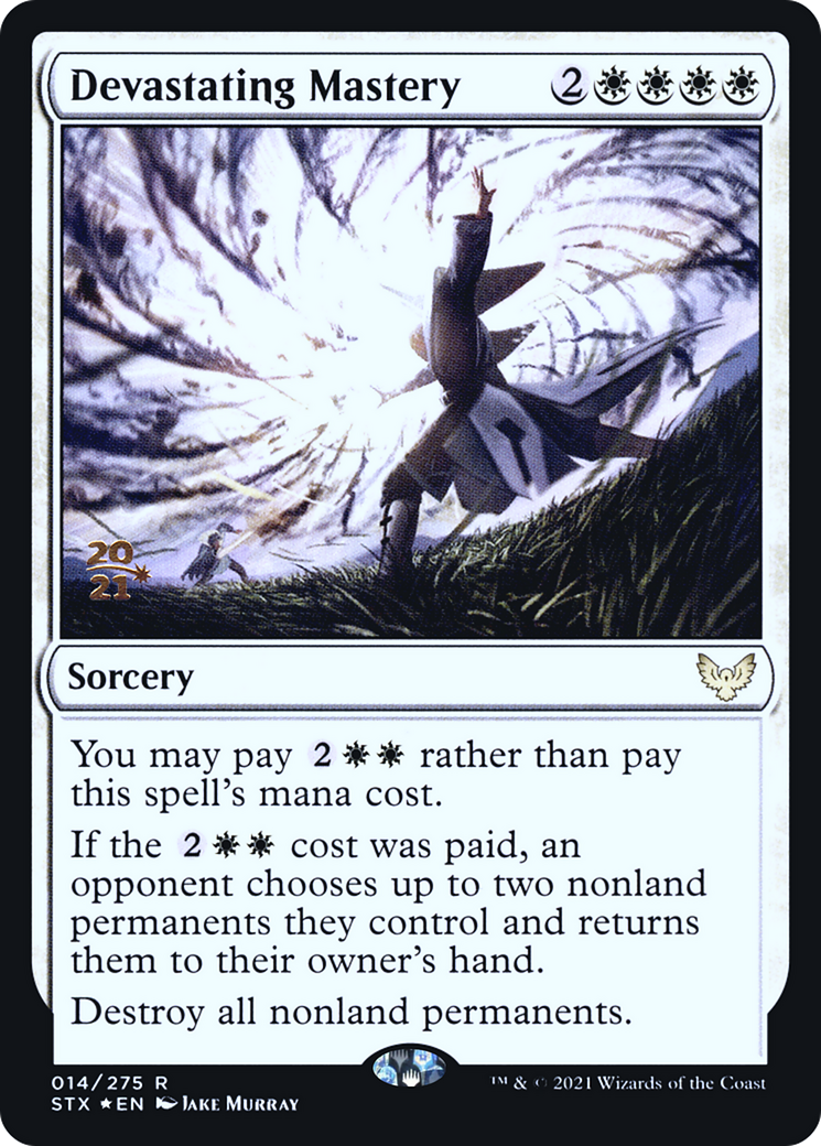Devastating Mastery [Strixhaven: School of Mages Prerelease Promos] | Grognard Games