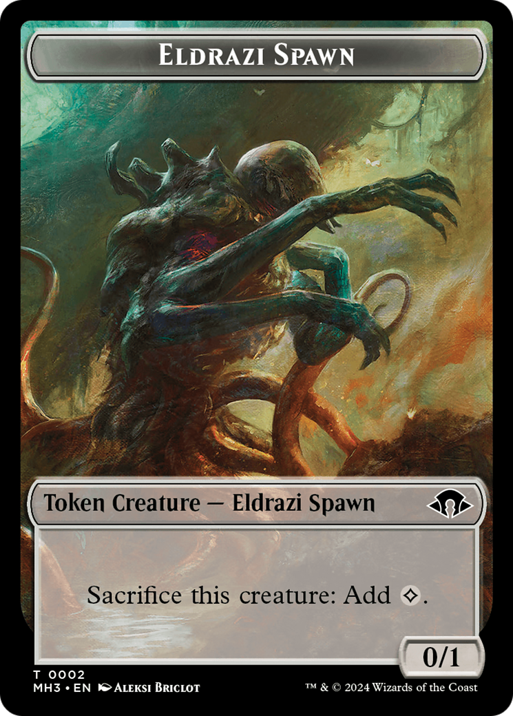 Eldrazi Spawn // Whale Double-Sided Token [Modern Horizons 3 Tokens] | Grognard Games