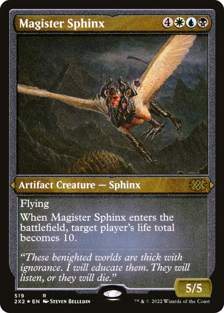 Magister Sphinx (Foil Etched) (2X2-519) - Double Masters 2022 Foil | Grognard Games