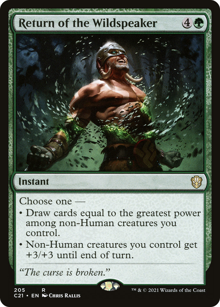 Return of the Wildspeaker [Commander 2021] | Grognard Games