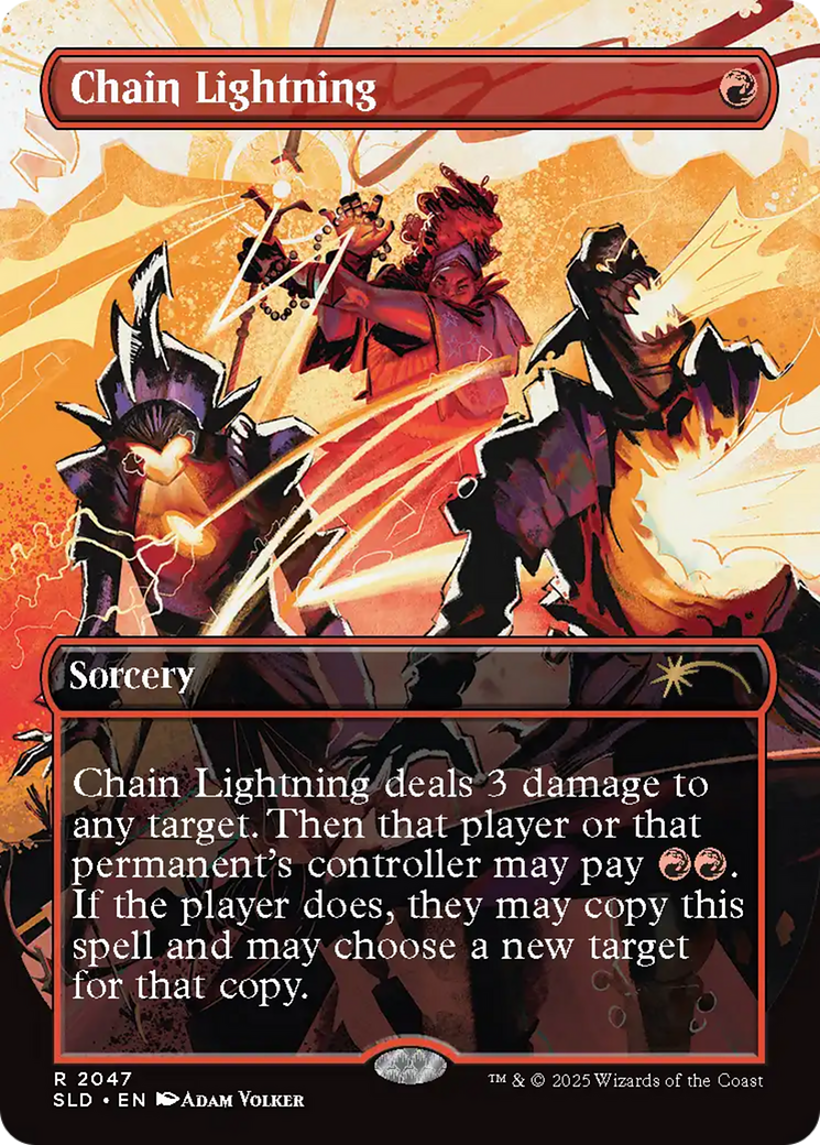 Chain Lightning (SLD-2047) - Secret Lair Drop (Borderless) | Grognard Games