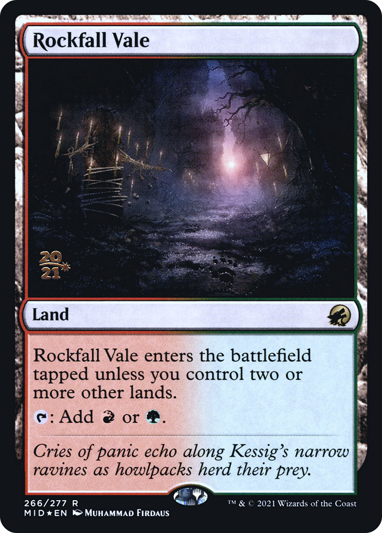 Rockfall Vale [Innistrad: Midnight Hunt Prerelease Promos] | Grognard Games