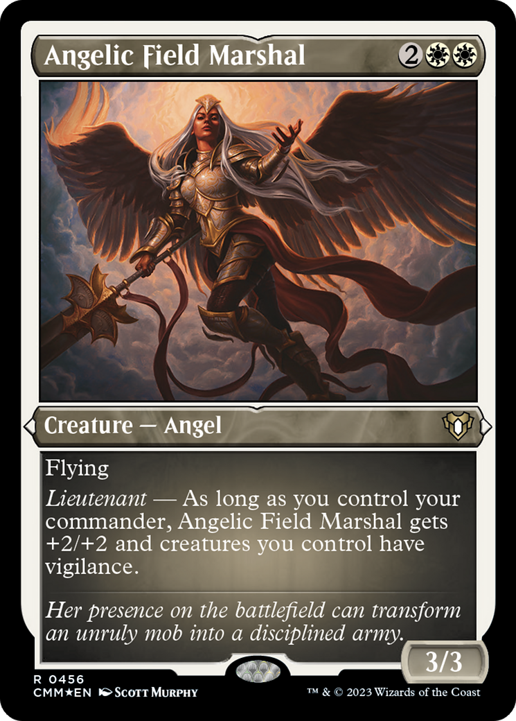 Angelic Field Marshal (Foil Etched) (CMM-456) - Commander Masters Foil | Grognard Games