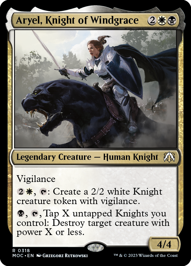 Aryel, Knight of Windgrace [March of the Machine Commander] | Grognard Games