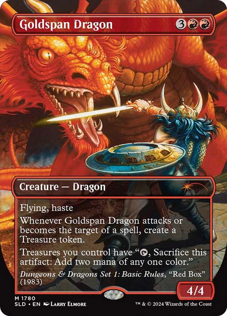 Goldspan Dragon (SLD-1780) - Secret Lair Drop (Borderless) Foil | Grognard Games
