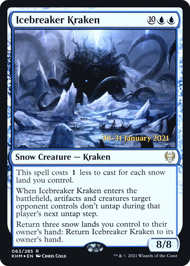 Icebreaker Kraken [Kaldheim Prerelease Promos] | Grognard Games
