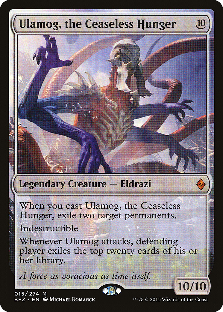 Ulamog, the Ceaseless Hunger (BFZ-015) - Battle for Zendikar | Grognard Games