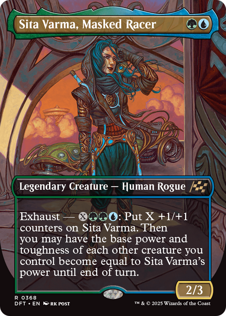 Sita Varma, Masked Racer (Borderless) [Aetherdrift] | Grognard Games