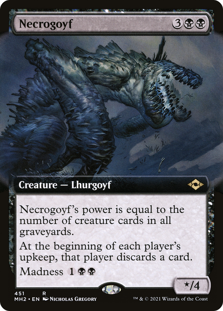 Necrogoyf (Extended Art) [Modern Horizons 2] | Grognard Games